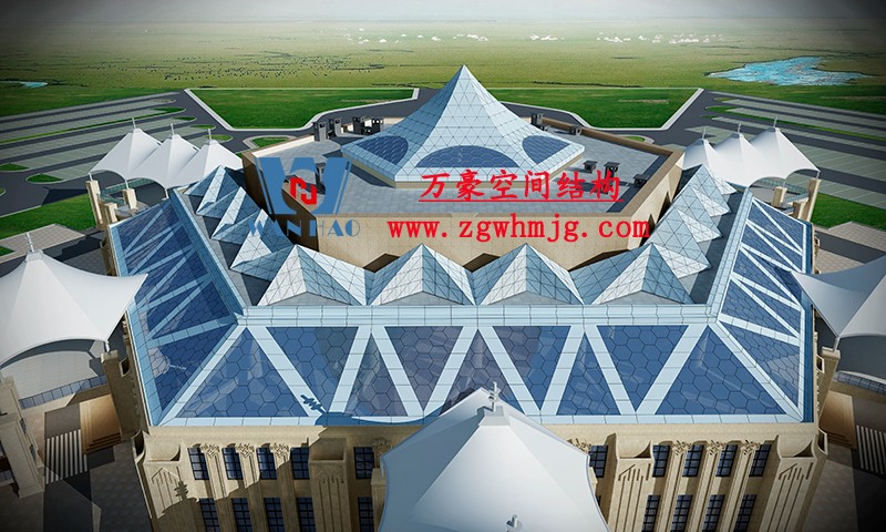 青海茶卡鹽湖天空之境集散中心鋼膜結構項目