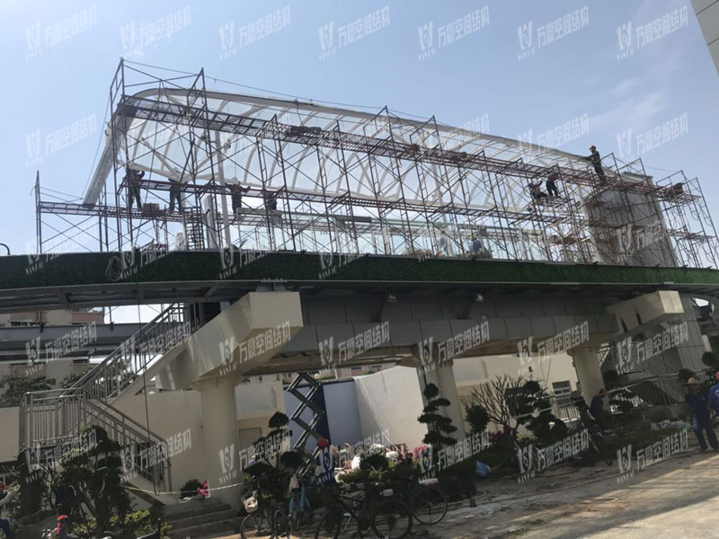 深圳公交站雨棚膜結構 深圳公交站雨棚膜結構