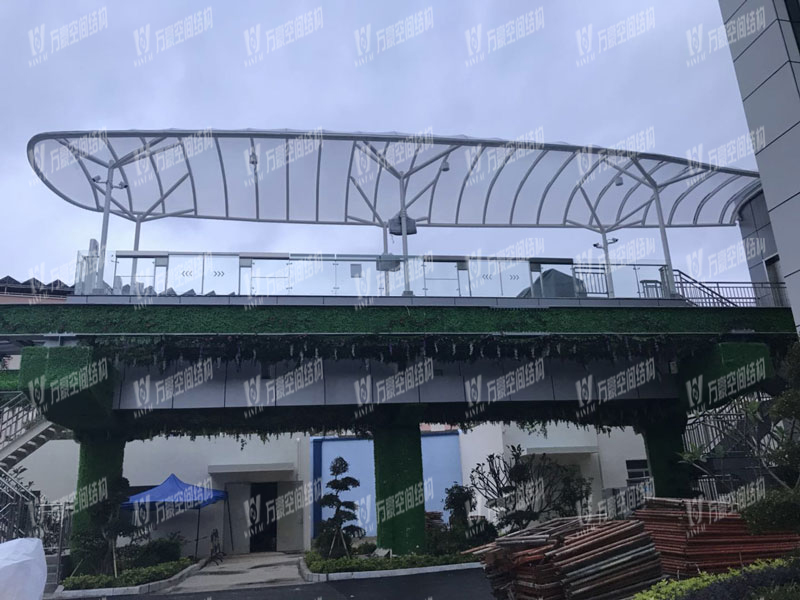 深圳公交站雨棚膜結構 深圳公交站雨棚膜結構
